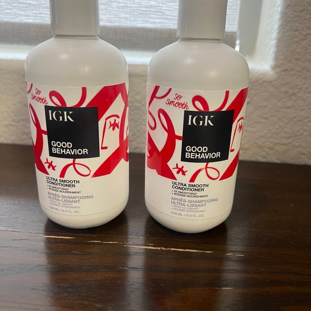 IGK Good Behavior ultra smooth conditioner 2 pack